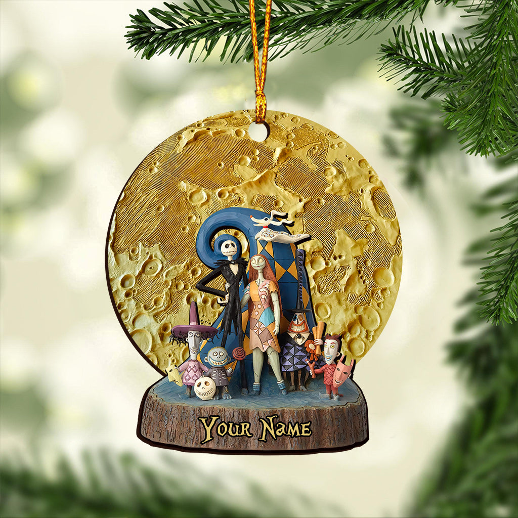 Moon Nightmare - Personalized Christmas Ornament (Printed On Both Sides)