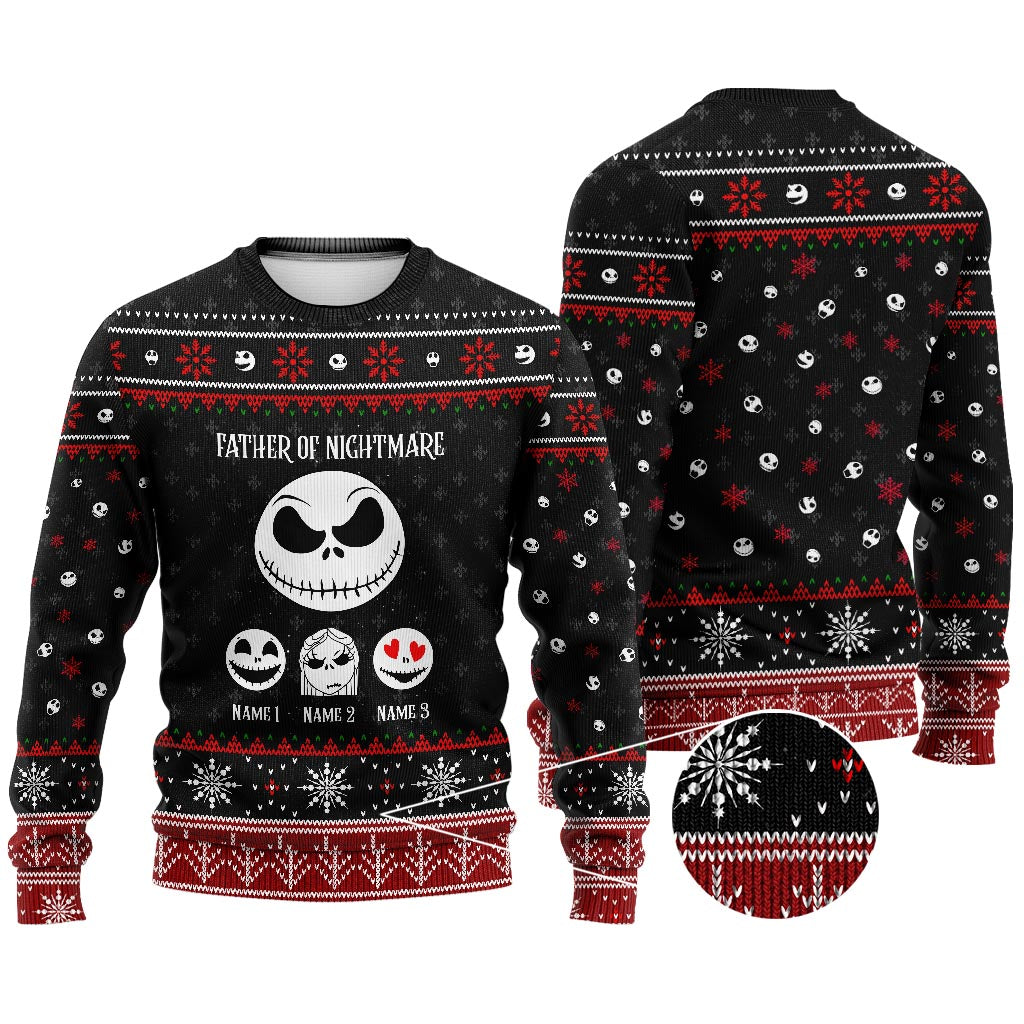 Father Of Nightmare - Personalized Christmas Sweater