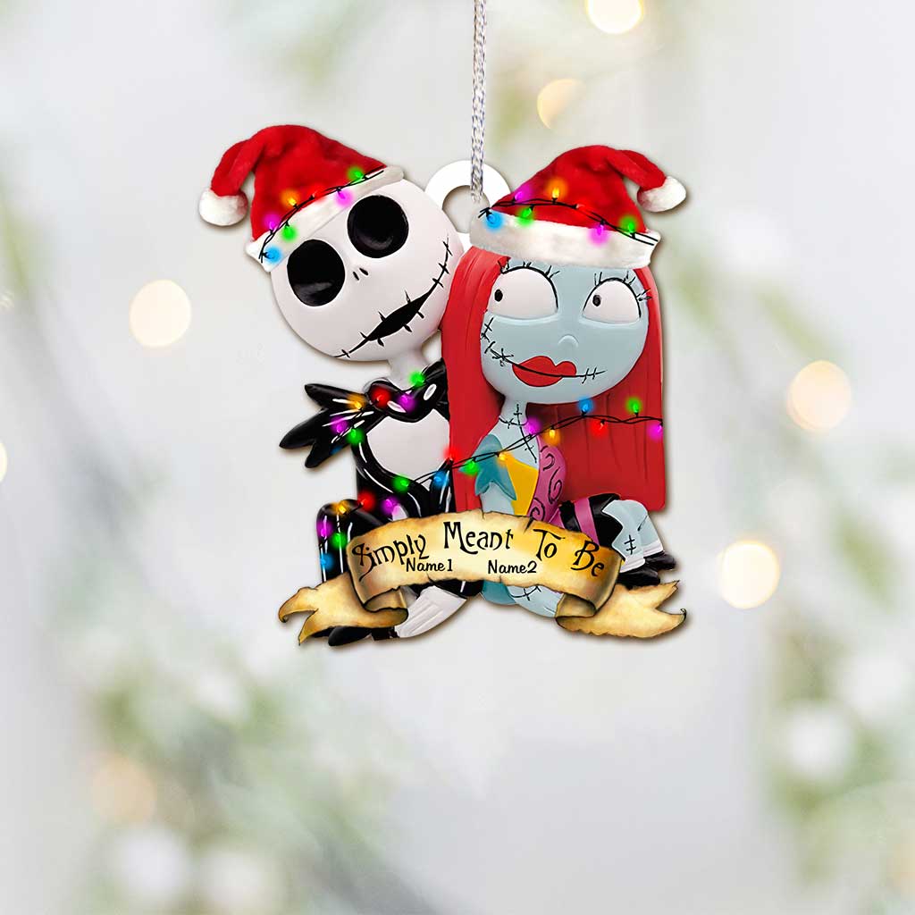 Simply Meant To Be - Personalized Christmas Nightmare Ornament (Printed On Both Sides)