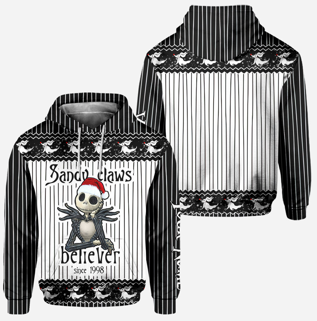 Sandy Claws Believer - Personalized Christmas Nightmare Hoodie and Leggings