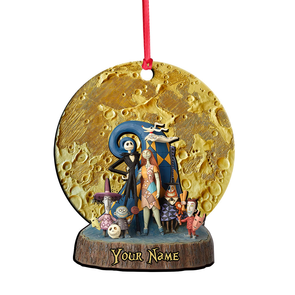 Moon Nightmare - Personalized Christmas Ornament (Printed On Both Sides)