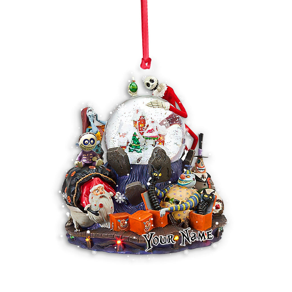 Nightmare Christmas - Personalized Transparent Ornament