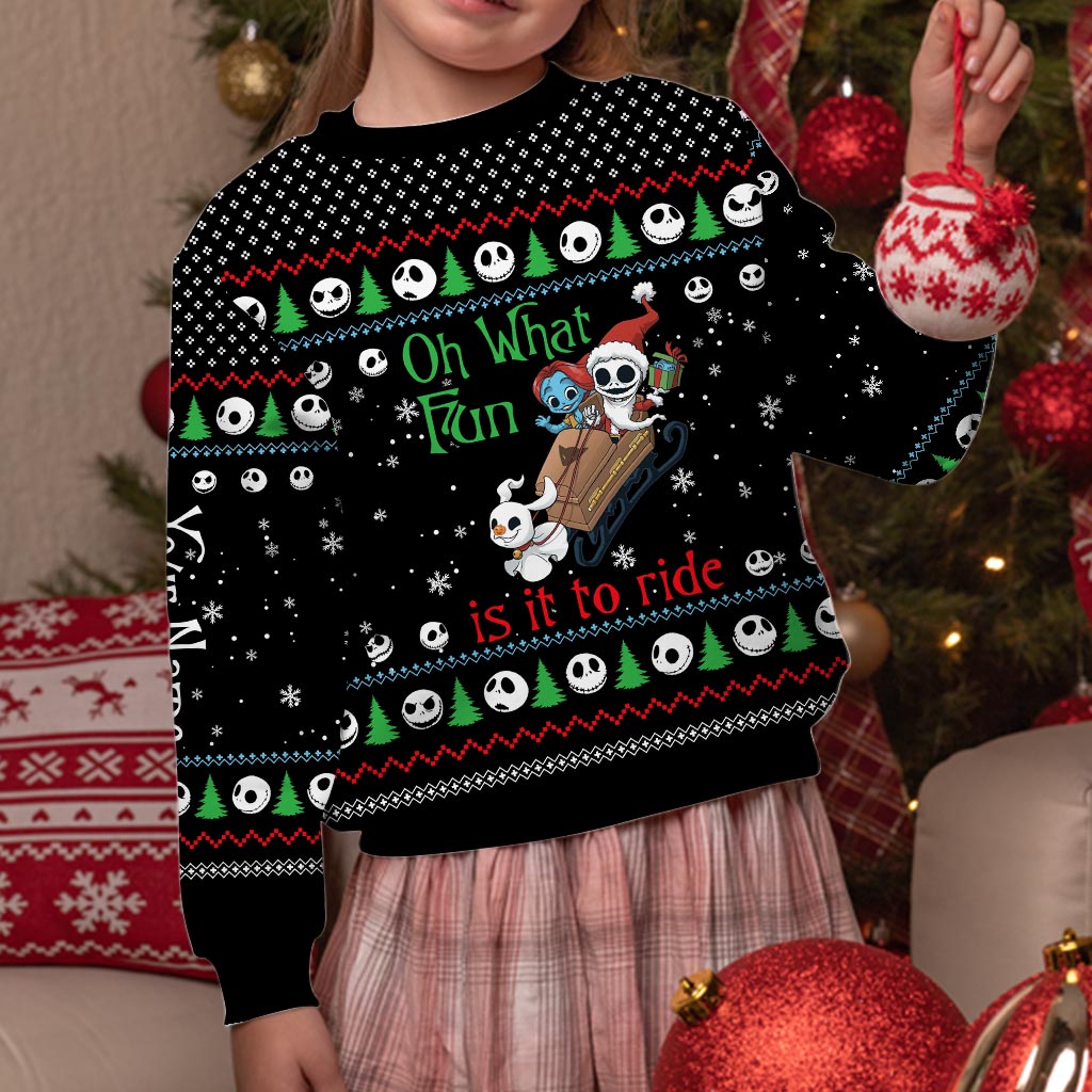 Oh What Fun - Personalized Christmas Nightmare Sweater