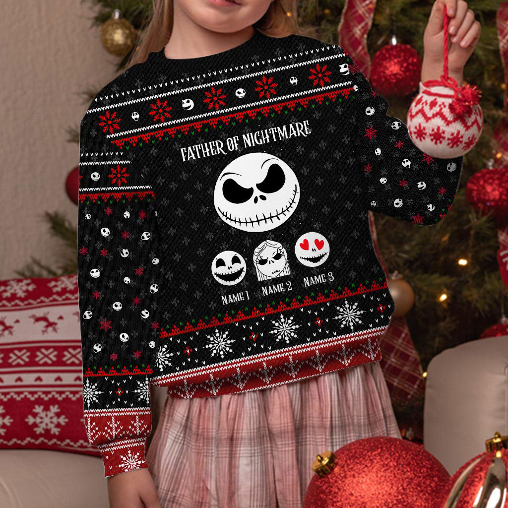 Father Of Nightmare - Personalized Christmas Sweater