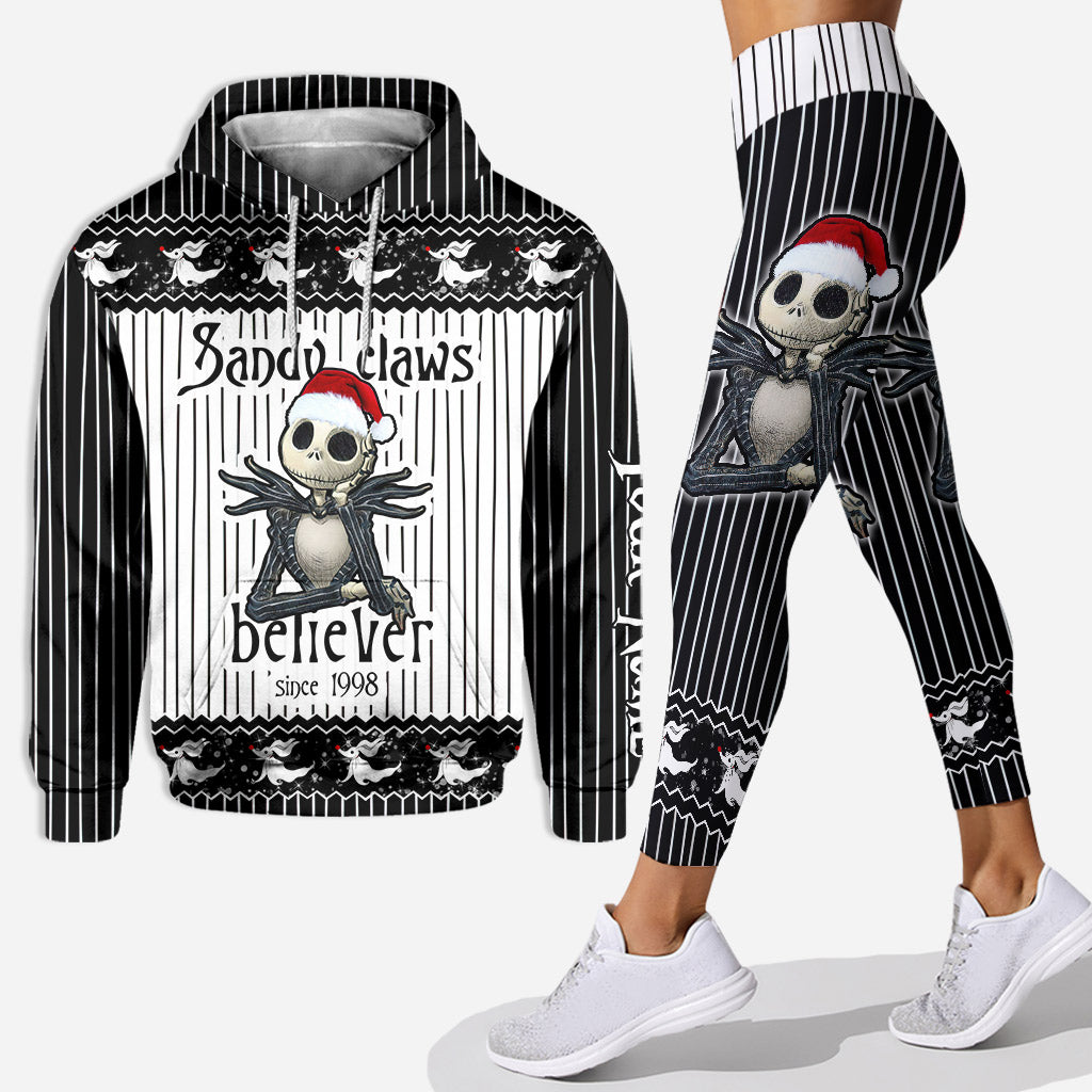 Sandy Claws Believer - Personalized Christmas Nightmare Hoodie and Leggings