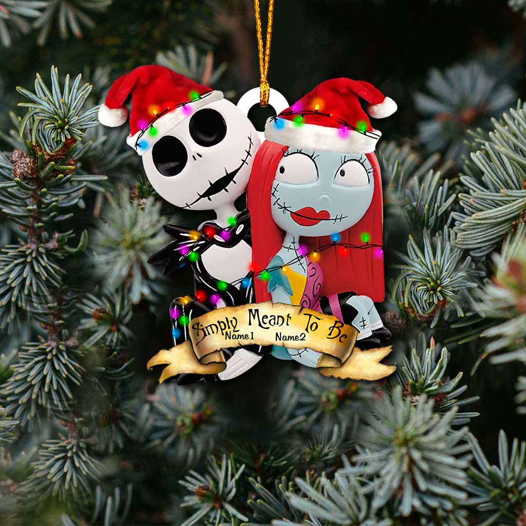 Simply Meant To Be - Personalized Christmas Nightmare Ornament (Printed On Both Sides)