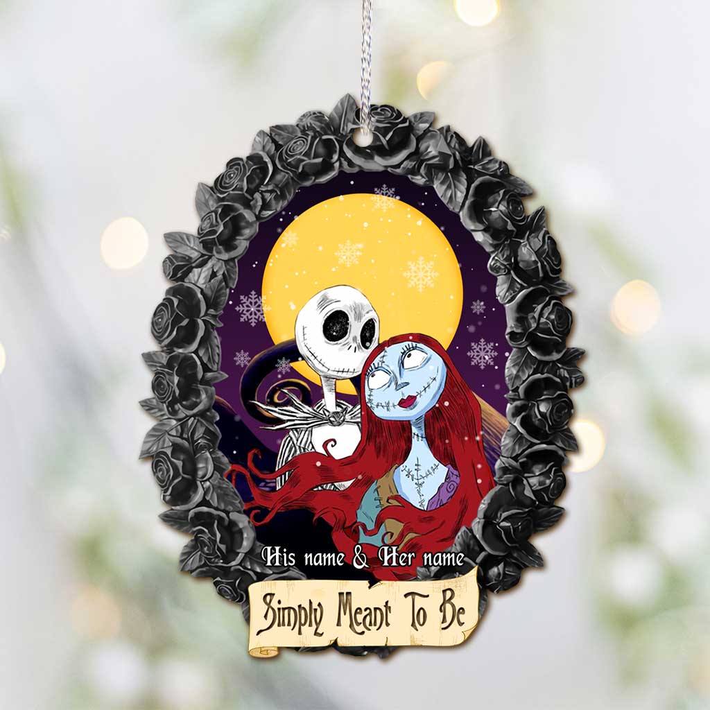 Simply Meant To Be - Personalized Christmas Nightmare Ornament (Printed On Both Sides)