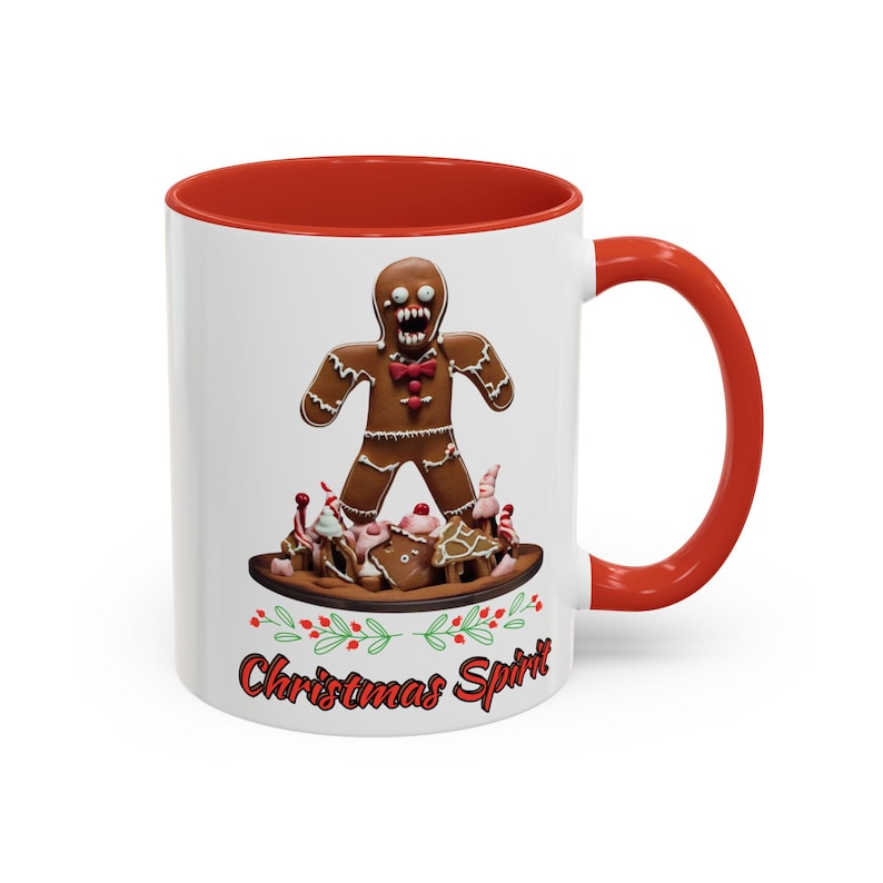 Monster Gingerbread Christmas Spirit Accent Mug Christmas Accent Mug 0924